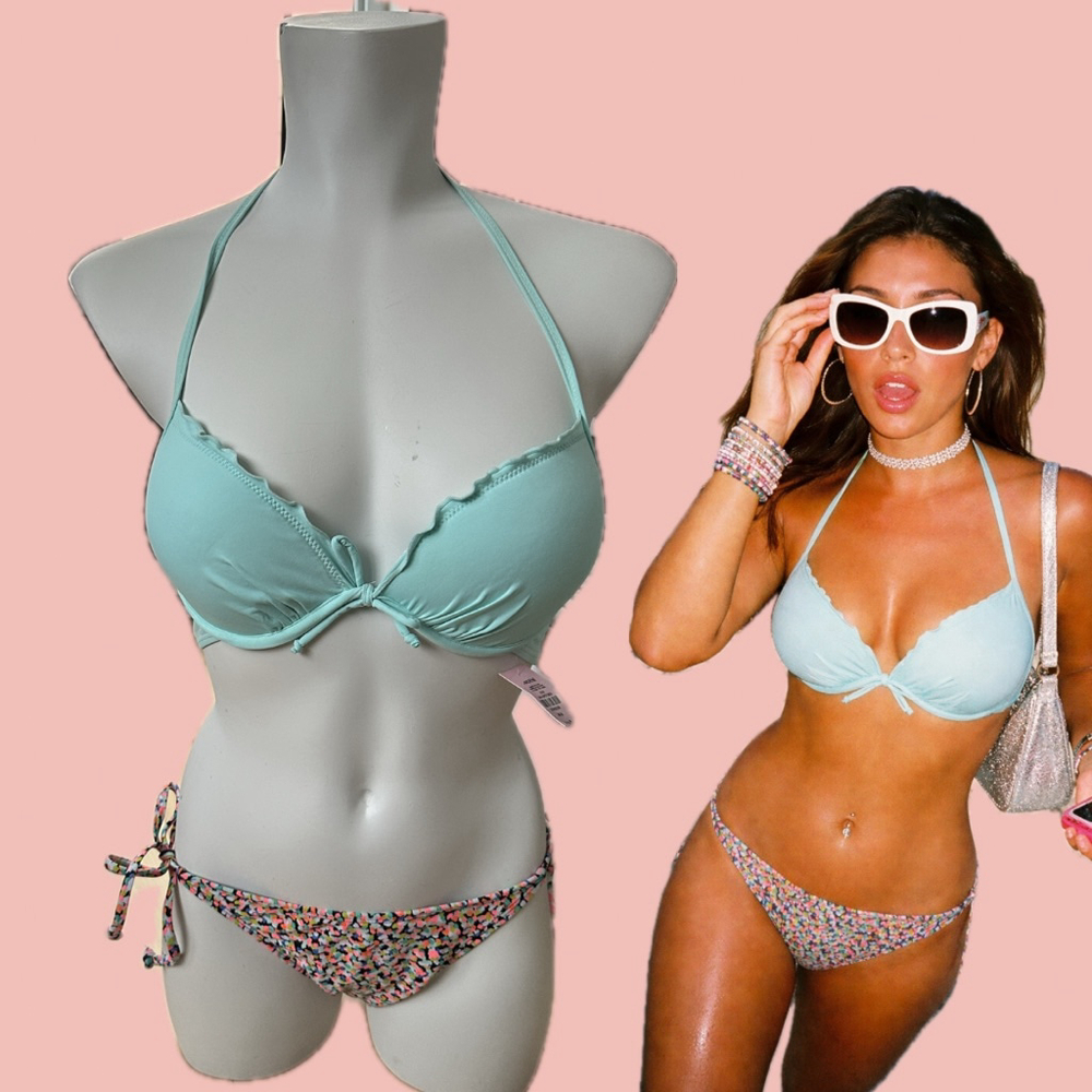 🧡 2 for 10$ Y2K Bikini Set Mix & Match Old Navy Ardene M – Tie Side Bottom